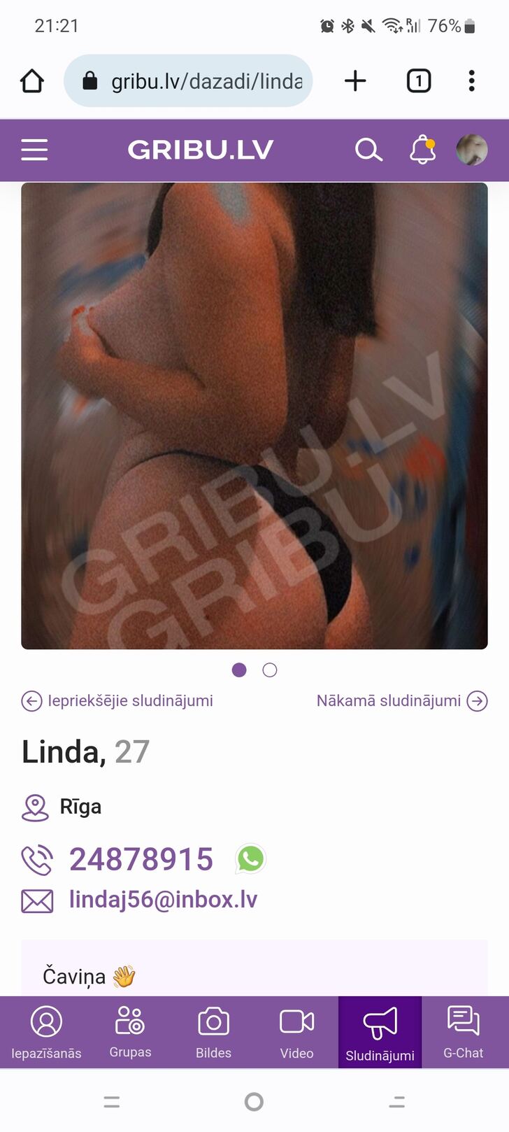 XXX ads and virtual sex, Kuldiga. gatavsvisam91: gatavs.visam@inbox.lv 1